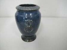 Deko vase blau mediterran Keramik  H.14 cm, mehr da 