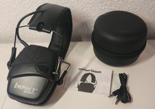 Impact Sport Howard Leight By Honeywell Gehörschutz + Tasche Schwarz Neu