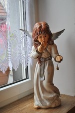 Groß Goebel Figur Engel Weihnachten Porzellanfigur 45 cm Glöckchen