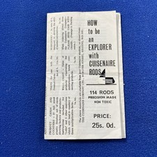 Vintage Cuisenaire Rods Foldout Booklet "How to be an EXPLORER"