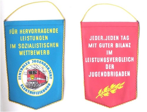 Ddr tisch fahne - wimpel, fdj