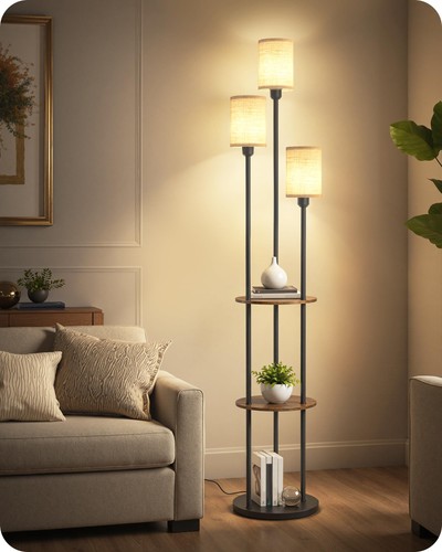 Beige vintage stehlampe mit - vintage,
