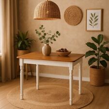 Esstisch Küchentisch Tisch MASSIV KIEFER HOLZ weiß honig Landhausstil - NEU