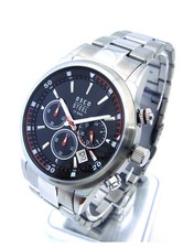 OSCO * Herren Armbanduhr Edelstahl Schwarz Sondermodell "Wallstreet Chrono"
