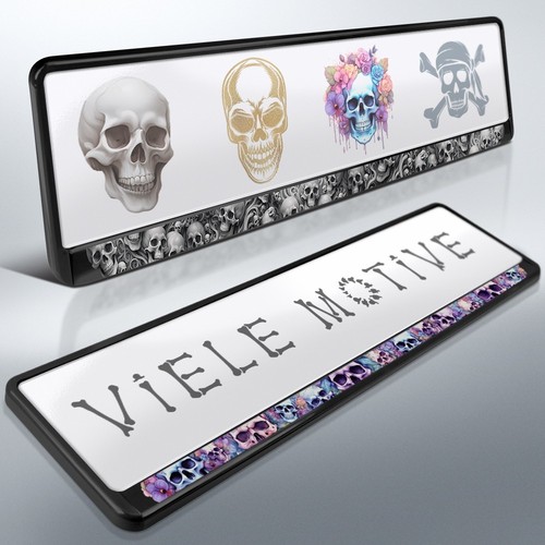 Kennzeichenhalter skulls - 2,