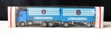 Albedo Modellfahrzeug 1:87, MB Hängerzug, Löwenbräu, Zubehör, OVP