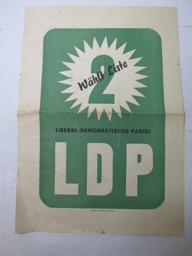 Frühes ddr wahlplakat - ddr,