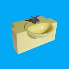 Playmobil - Waschbecken für Regalwand Hohlwand - cremegelb - aus 4404 5012 7942