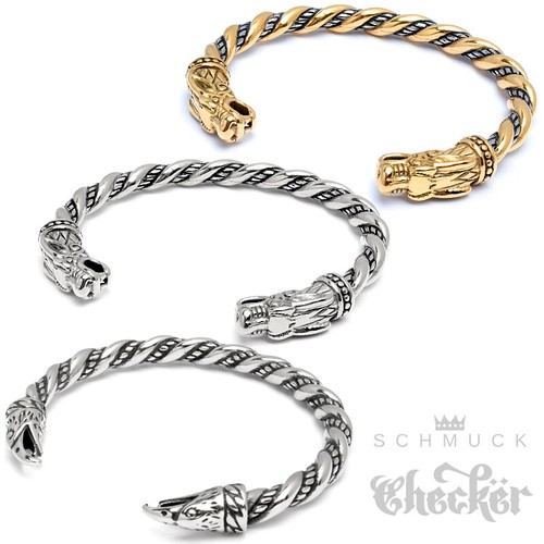 Wikinger armreif mit motiv - wikinger,