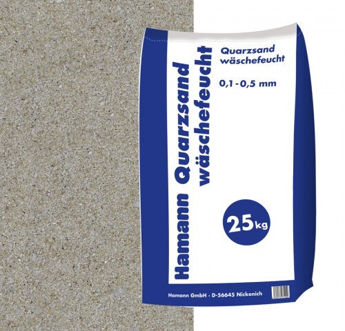 Quarzsand wäschefeucht kg - 25,