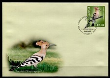 Vögel. Wiedehopf. FDC. Lettland 2014