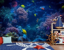 3D Meer Koralle Fisch Q4108