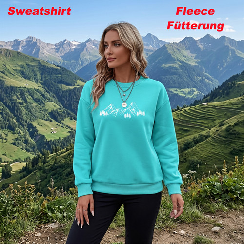 Sweatshirt damen rundhals - sweatshirt,