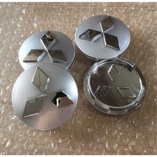4x 60mm Für Mitsubishi Auto Nabendeckel Badge Emblem Felgendeckel Radkappen NEU