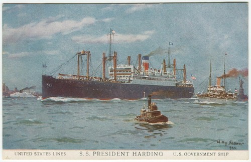 President harding united - ss, harding,