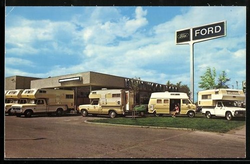 Ansichtskarte autos ford mit - ansichtskarte,