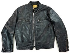 DEERSKIN US Vintage Cafe Racer Harley Biker Motorrad Lederjacke 50 M-L