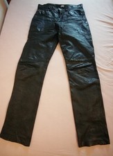 Lederhose 42nd STREET,Lederjeans, Herren, Schwarz, Gr. 32