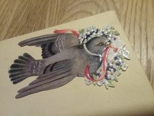 alte Oblaten Glanzbilder Konvolut schön...Blumen Tauben