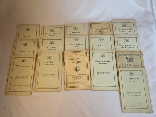 Vintage bbc oper libretti - 16,