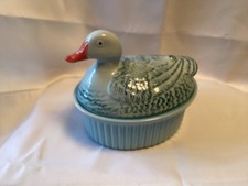 Ente,Türkis, Schale/Bonboniere