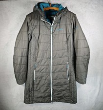 Schöffel Jacke Damen Winter jacke Gr. M  Grau Übergang Steppjacke 100%Polyester 