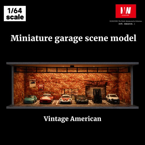 Diorama auto garage - diorama,