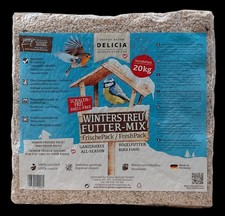 Delicia WINTERSTREU Futter-Mix 20 kg Ganzjahresvogelfutter Gartenvögel Wildvögel