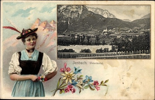 Präge passepartout jenbach - passepartout, ak