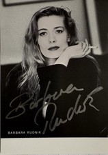 Barbara Rudnik signiert Karte Original Unterschrift Signatur Autogramm