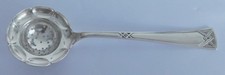 Seltener alter großer Zuckerstreulöffel Ideal Erbe Schmalkalden versilbert 19,3c