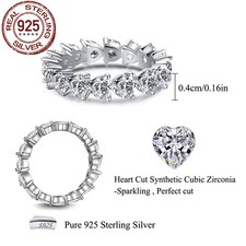 Damen Ring Zirkonia Herz