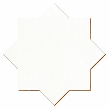 Weißer Holz Stern mit 8