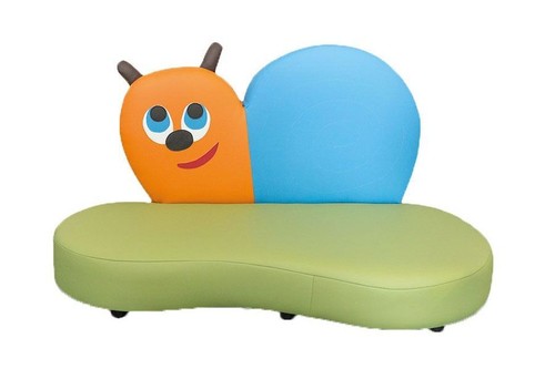 Kindersofa schnecke microfaser - kindersofa,