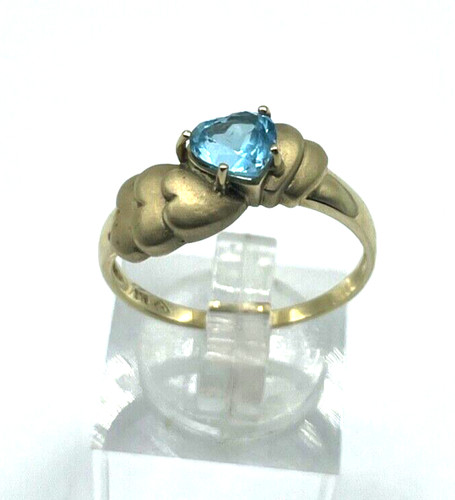 375 gold ring blautopas - 9,
