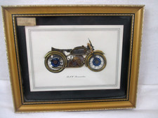 Bild Ken Broadbent Uhren Collage BMW Rennmaschine Handmade aus Uhrenteilen (6RU)