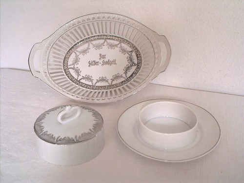 Altes porzellan silberhochzeit - altes,