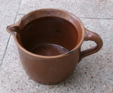 antiker brauner Henkeltopf