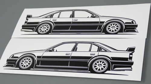 Opel omega evo - opel, aufkleber