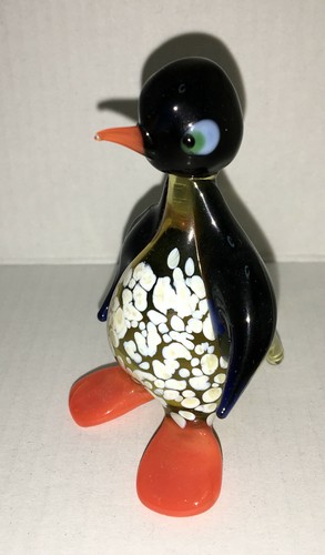 Murano glas figur pinguin - murano,