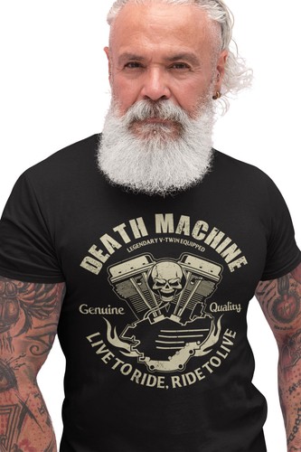 Biker shirt death machine - biker,