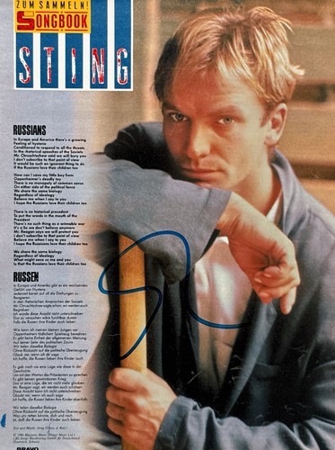 Sting original signed - original,