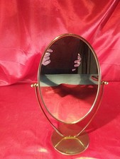 Alter Standspiegel Wende Spiegel Tischspiegel Psyche Messing 60er 70er Jahre5732