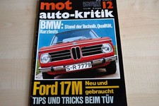 1) MOT 12/1970 - Modellreport BMW - 1500 2002 2 - BMW 1600 Cabrio mit 85PS im Fa