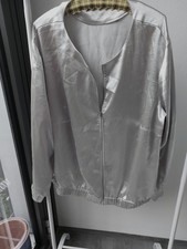 Bonprix Bomberjacke silber Gr. 52