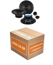 Lautsprecher Boxen vorne Crunch GTS für Audi A3 8P Standard Soundsystem 2x Tief-