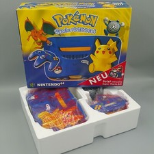 Unbespielt ? Neu ⚡ N64 Pikachu Edition ⚡ Pokemon Nintendo 64 Konsole OVP CIB 