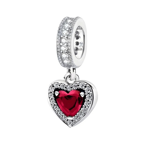 Rotes herz hänger charm - charm, für