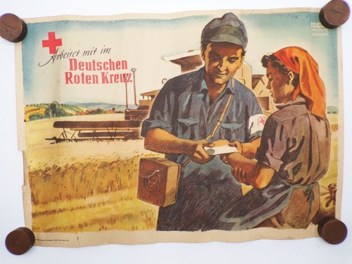 Altes plakat deutsches roten - altes,