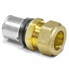 Pressfitting Press Übergang Verbundrohr auf Kupferrohr (Schrauben) Trinkwasser 